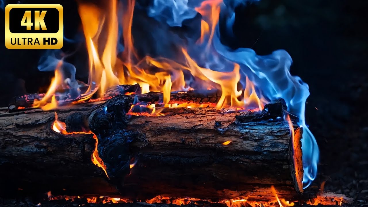 🔥 SLEEP HACK: Super Cozy 4K Fireplace & Night Relaxation V1
