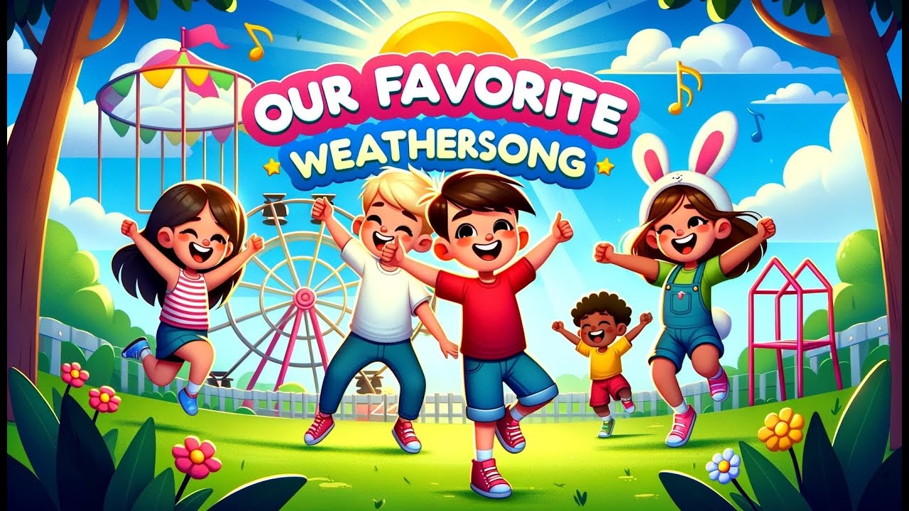 The Best Weather Song- Sunny, Cloud, Windy, Rainy and Stormy Weather! | Upbeat Song for Little Ones