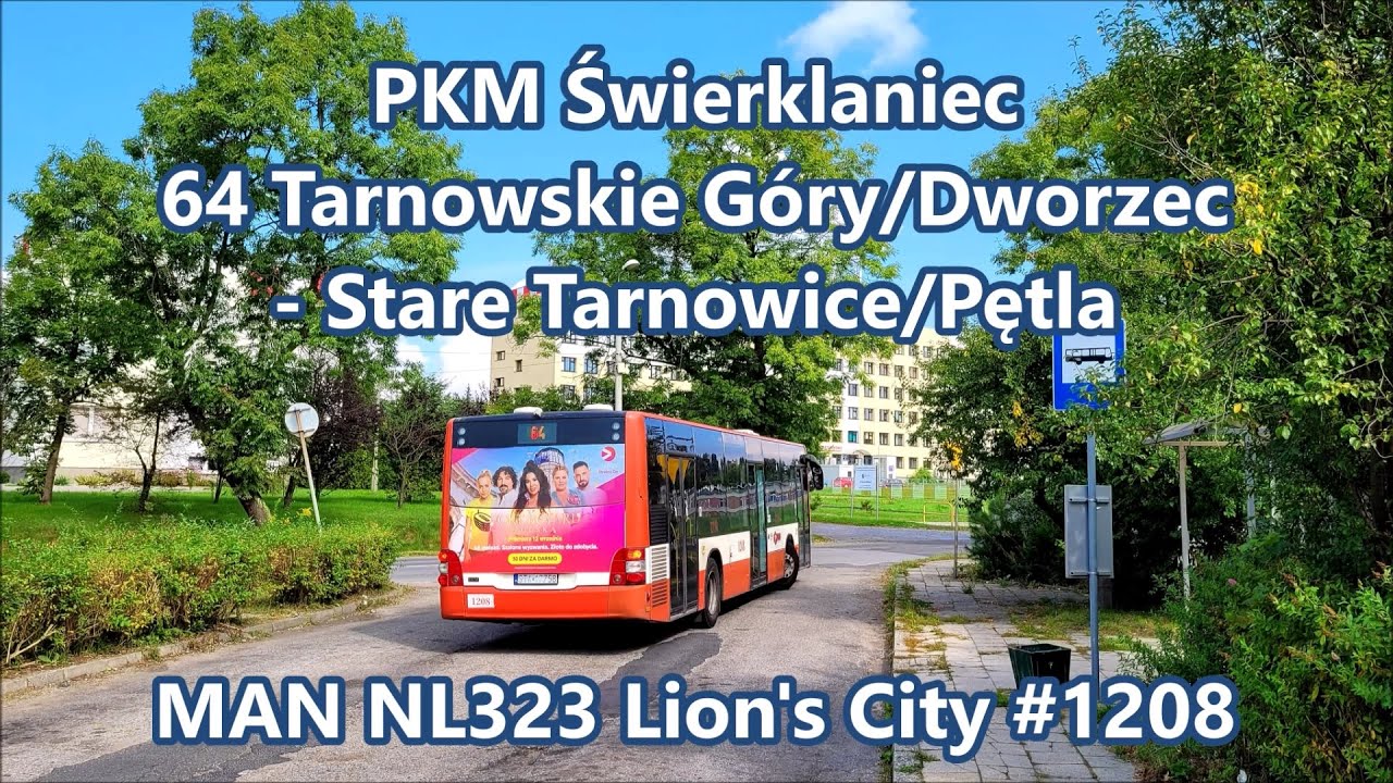 PKM Świerklaniec - linia 64, MAN NL323 Lion's City #1208