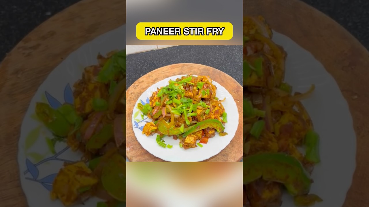 Quick Paneer stir fry recipe in 10 minutes | side dish