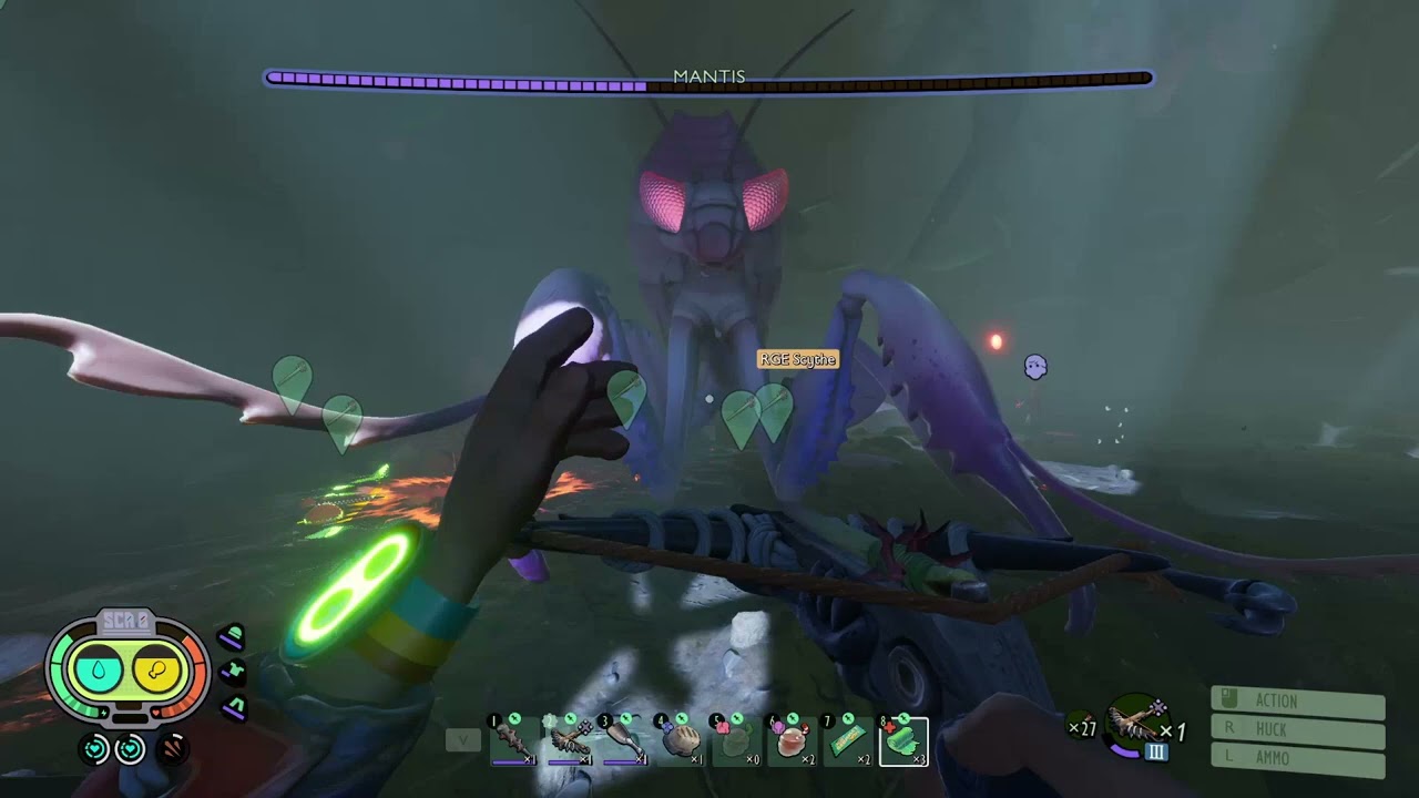 Orchid Mantis Boss fight in Grounded