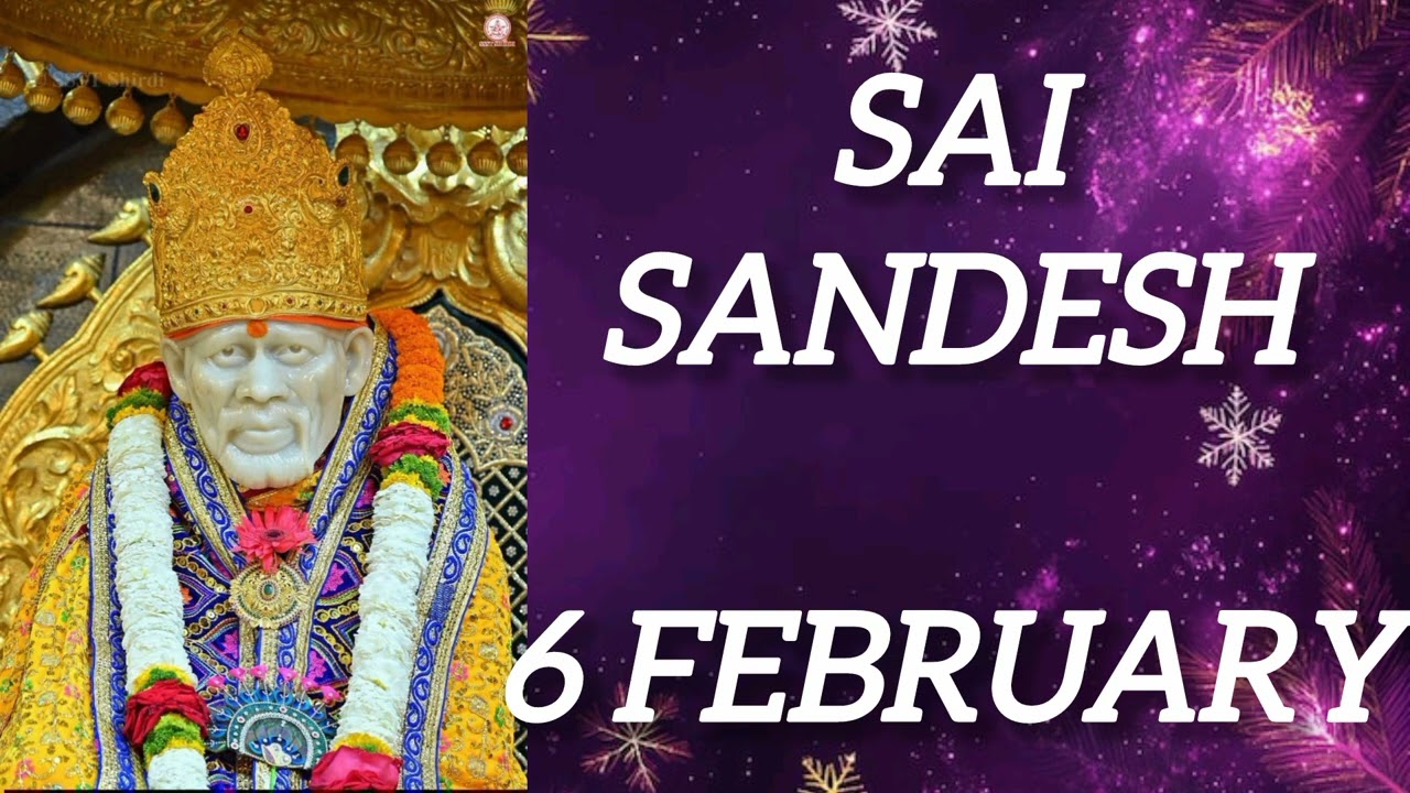 SAI SANDESH || 6 FEBRUARY 2026