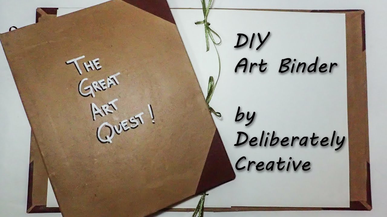 DIY, Art Quest Binder, Journal, no metal clips!