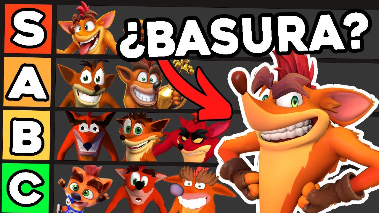 Clasifiqué TODAS las VERSIONES de Crash Bandicoot