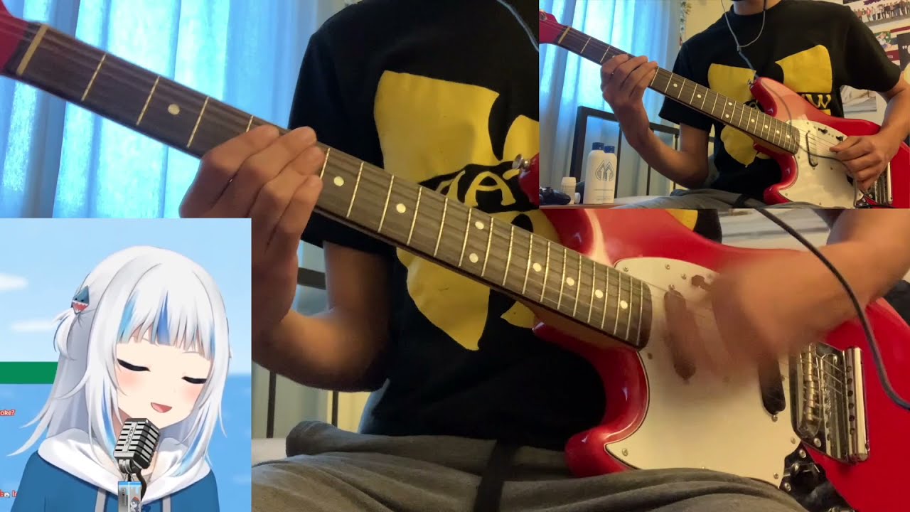Gawr Gura Sings Plastic Love Guitar Cover