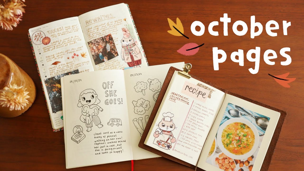 Cozy October Journal Flip-Through | feat. Journaling In Hobonichi Weeks
