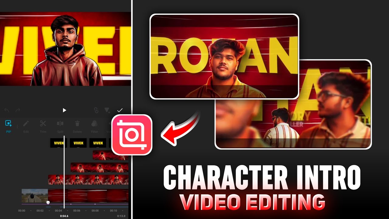 Trending Character Intro Reels Editing In Inshot | Instagram Reels Intro Video Editing In Inshot