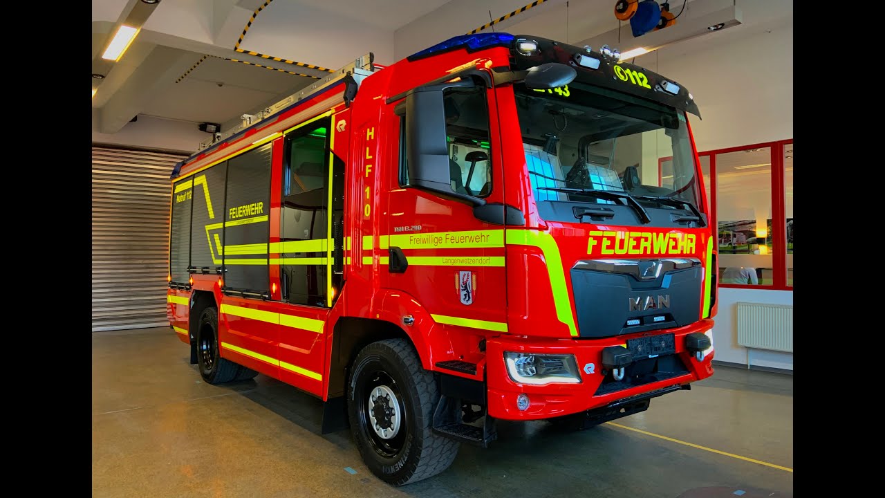 Das neue HLF 10 der Freiwilligen Feuerwehr Langenwetzendorf - Abholung und Ankunft