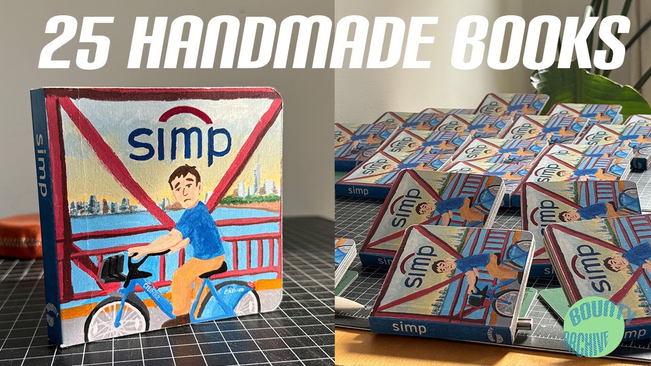 Bookbinding Process | Making 25 board books by hand | 