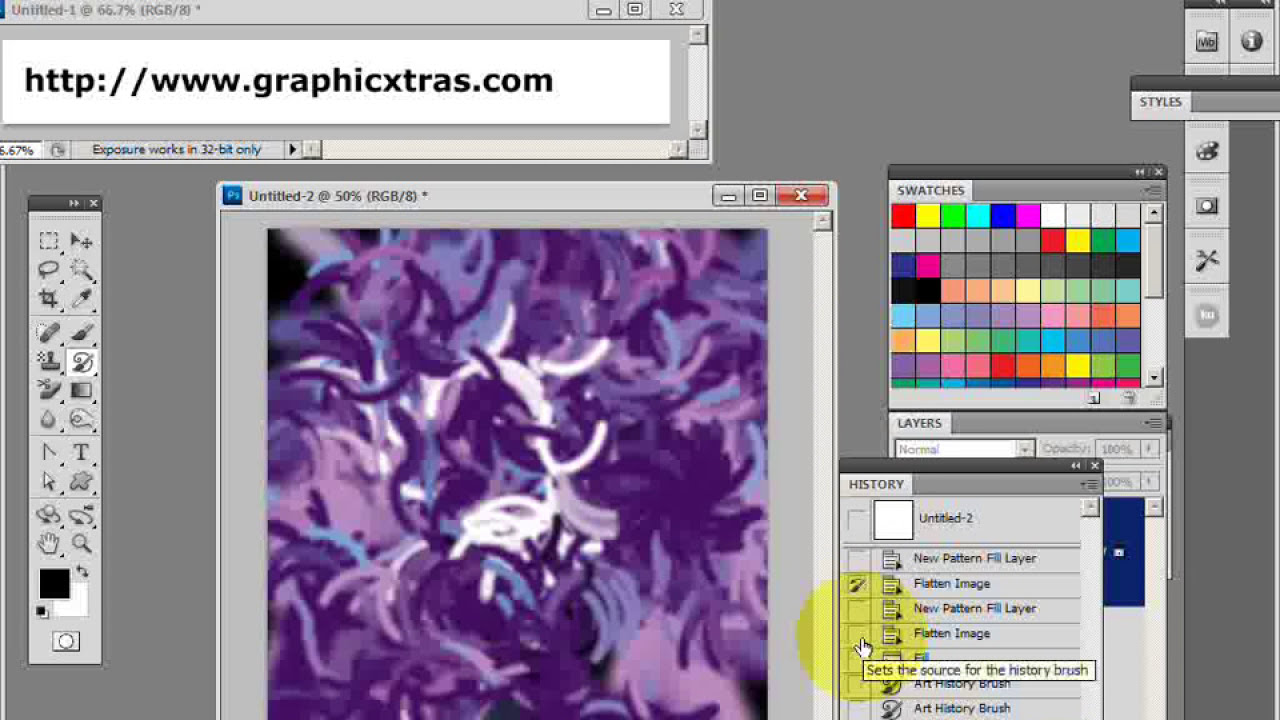 How To Use Art History Brush Tool To Create Impressionist Designs In Photoshop