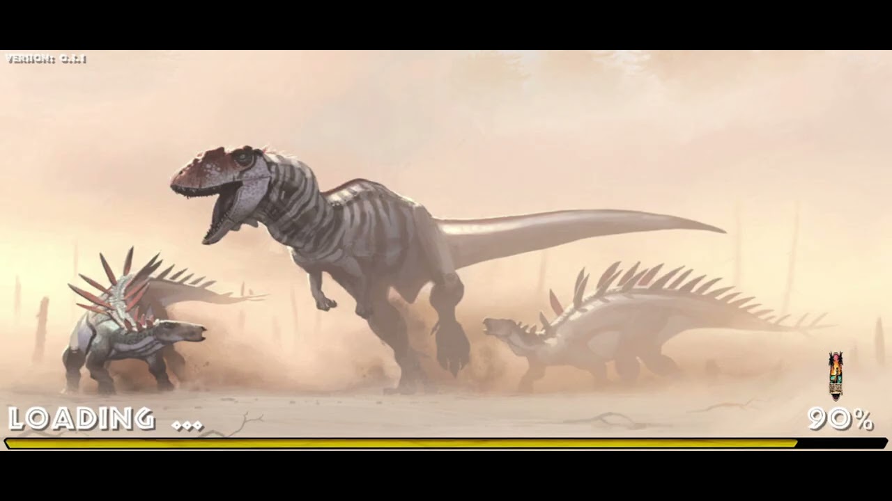 Playing Jurassic clash as Spinosaurus & Trex