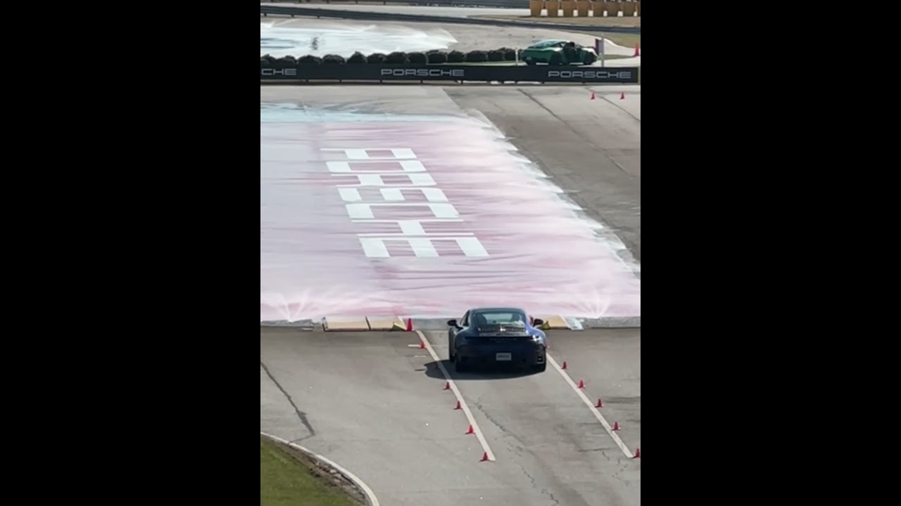 Porsche Experience Center Kick Plate. Coolest feeling ever. Difficult exercise.