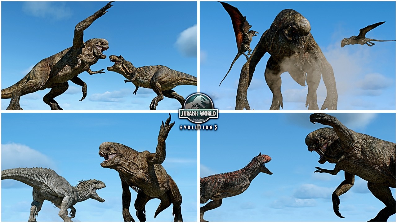 Distortus Rex VS All Dinosaurs & Species, Is the D-Rex truly Invincible?- Jurassic World Evolution 3