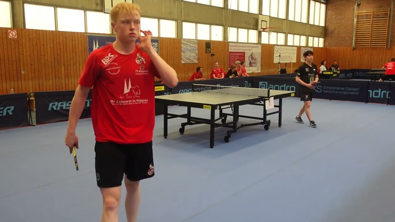 2.Bundesliga | Spitzen Tischtennis aus Köln  A.Bertelsmeier(2387TTR) : H.Li(2388TTR)