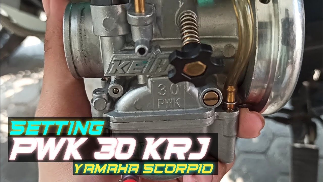 Setting karbu pwk 30 (KRJ) di motor 4 tak Yamaha scorpio #karburator #krj #herex