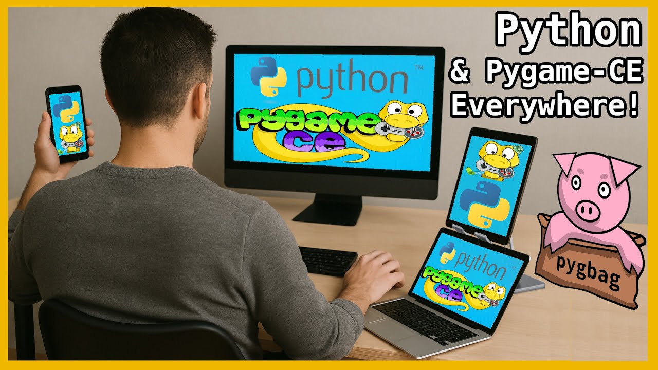 Making Multiplatform Apps in Python Pygame-CE using Pygbag - PWA - Progressive Web Apps