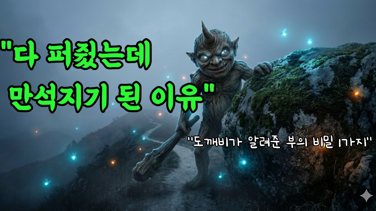 밤길에 만난 도깨비가 알려준 '부자 되는 법' 1가지 | 절대 돈을 쫓지 마라 (조선 야담)