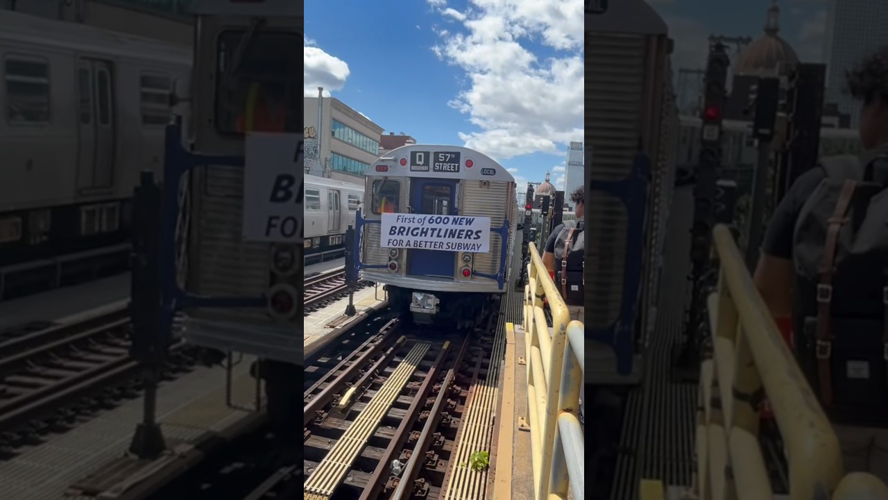 Extremely Rare: R32 Final Run &ldquo;(J/Q)&rdquo; Train Leaving Marcy Ave