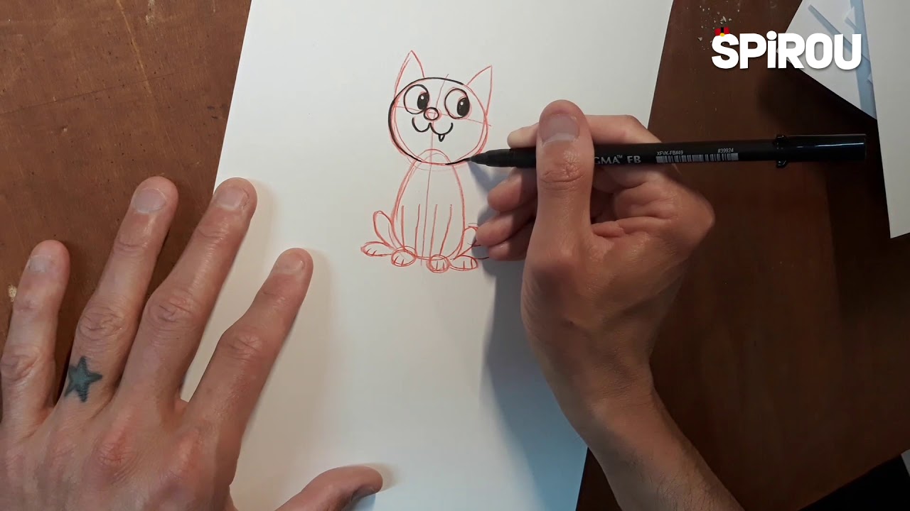 Masterclass pour dessiner un chat par Alessandro Barbucci