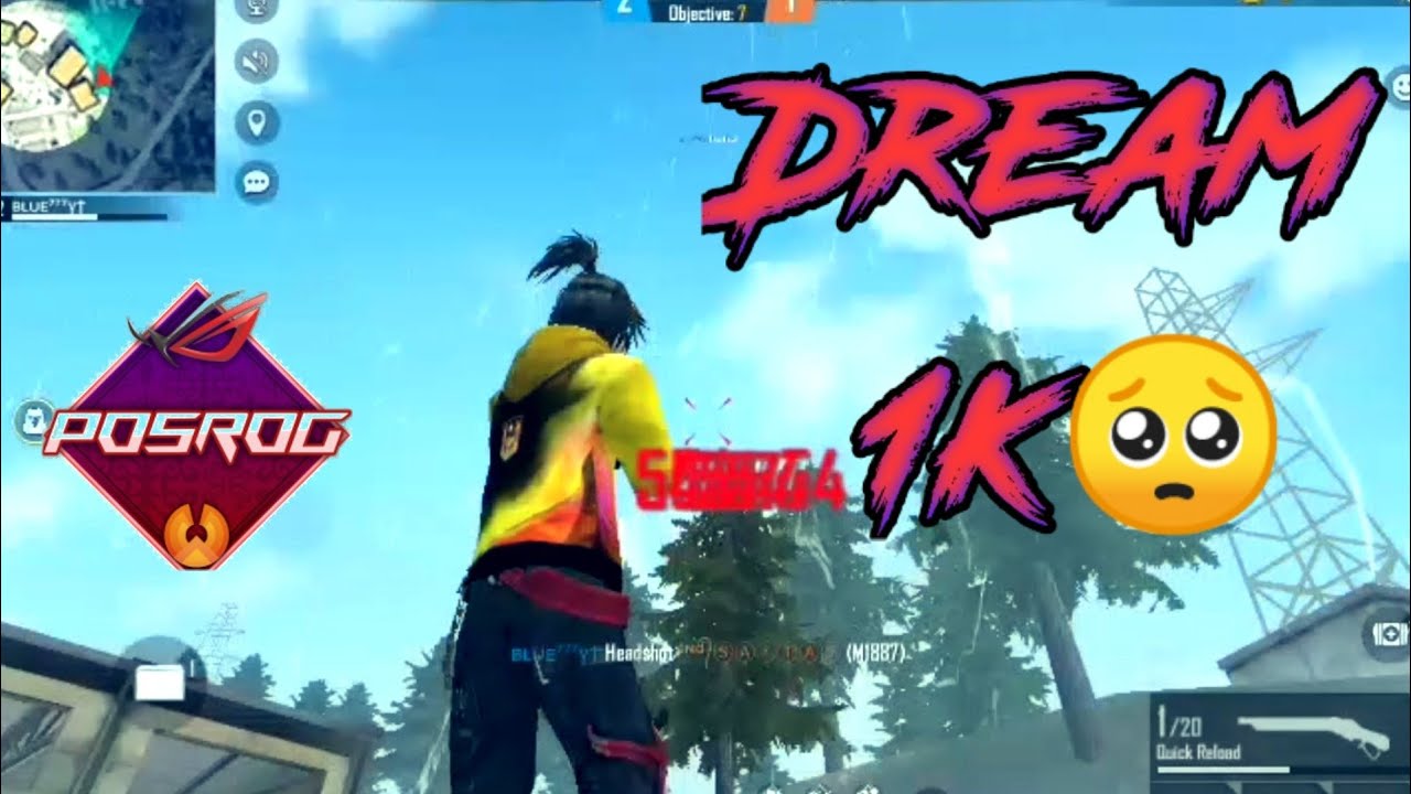 Dream of 1k || Phoenix os free fire highlights || Phoenix os Rog V3 U5