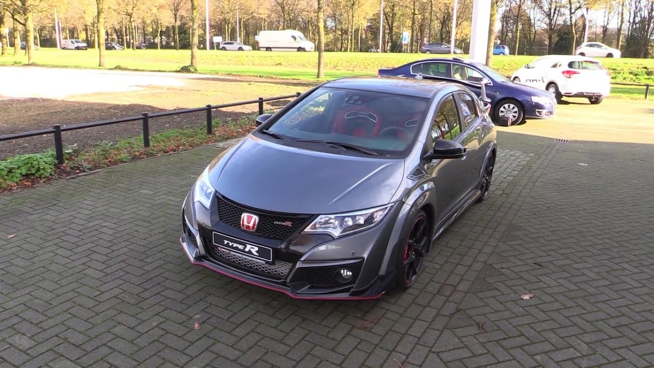 Honda Civic Type R 2016 Start Up, Exhaust Sound, In Depth Review Interior Exterior