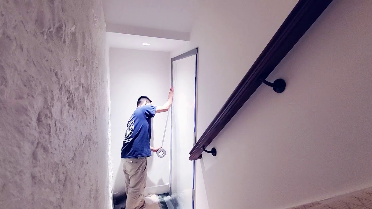 como poner plastico con zipper en una puerta,