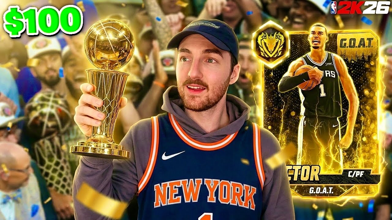 I GAVE A NOOB THE *$100 GOAT WEMBY* FOR LOSING THE NBA FINALS 🏆 NBA 2K26 MYTEAM