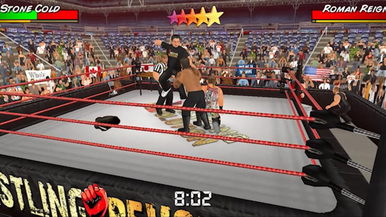 D.I.W Monday Night Raw: Stone Cold vs Shane vs RVD vs Reigns King Of The Ring Quarterfinals match