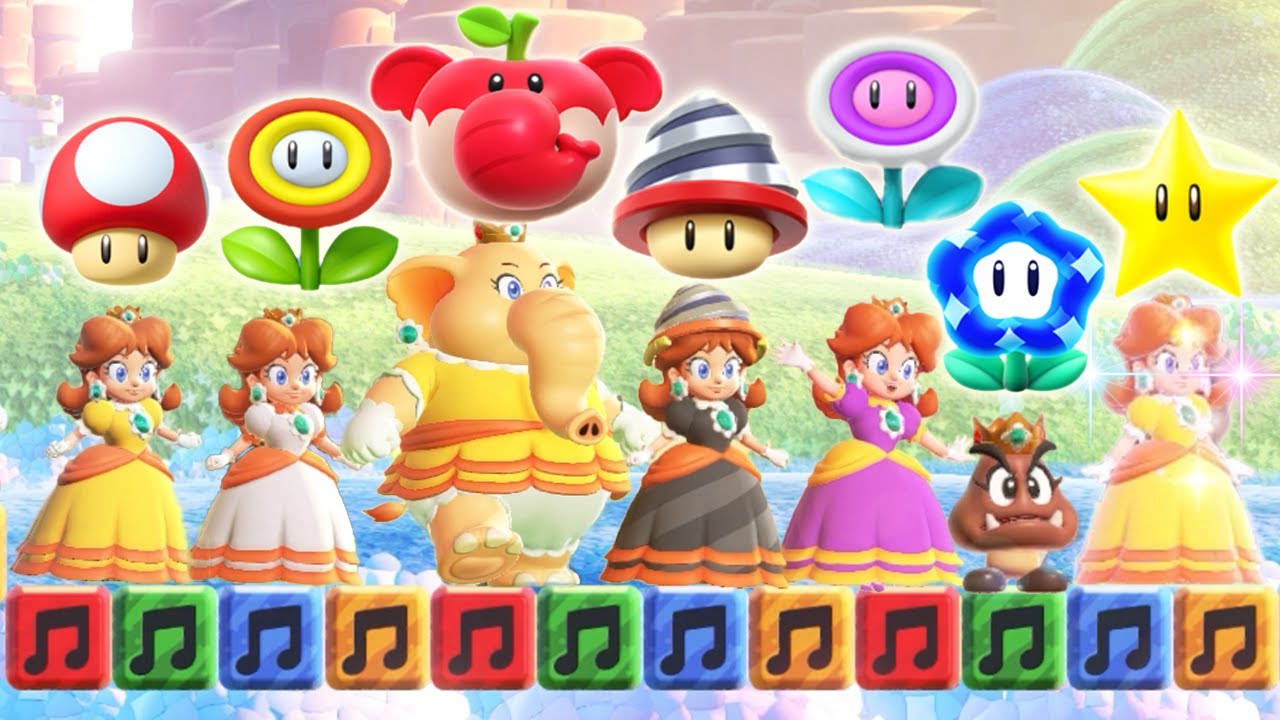 Super Mario Bros. Wonder - All Daisy Power-Ups