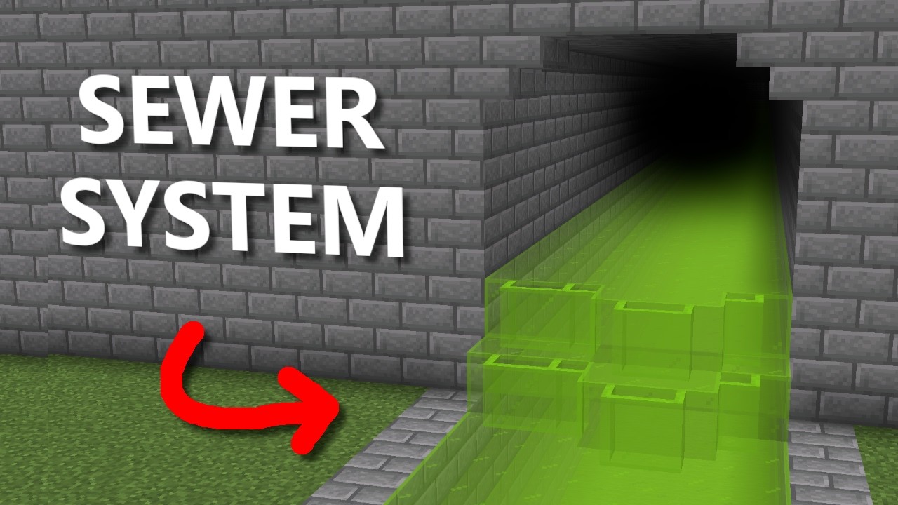 Minecraft: 15+ Sewer Build Hacks!