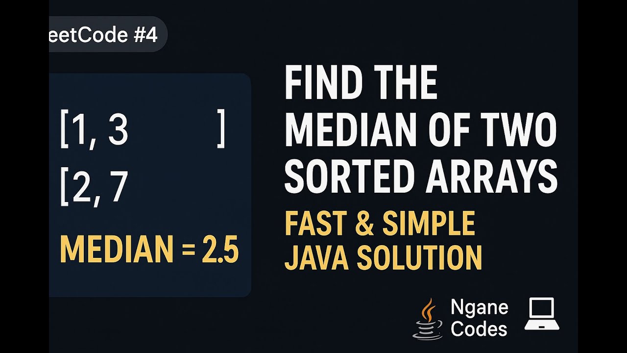 Median of Two Sorted Arrays | LeetCode 4 | Java Full Explanation | Real software Engineer struggles
