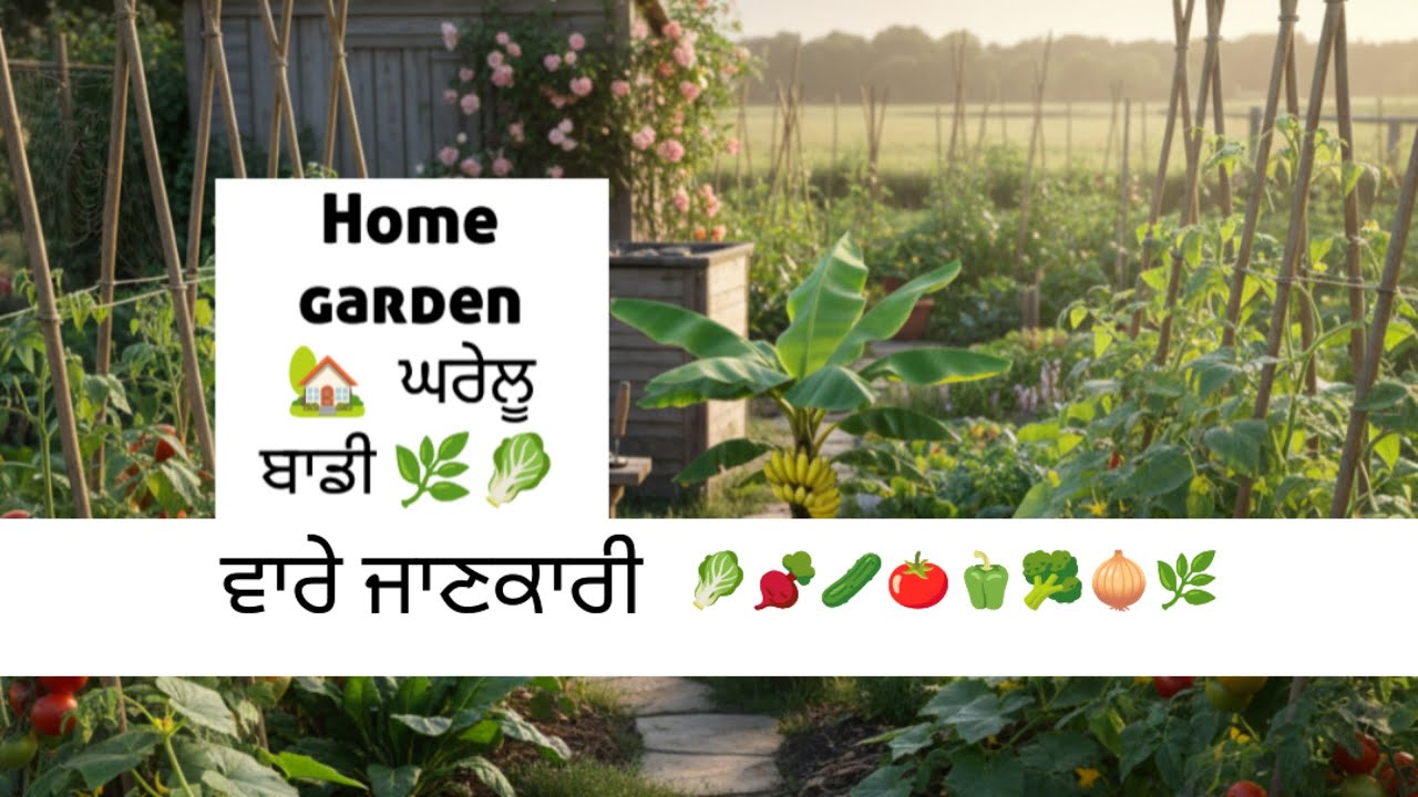 Home garden 🏡 ( ਘਰੇਲੂ ਬਾਡੀ ਵਾਰੇ ਜਾਣਕਾਰੀ ) 🌿🍎🥬#farming#home#farmtotable#khetibadi#gardeningtips#viral