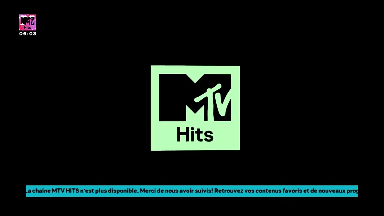 MTV Hits (France) — Arrêt de diffusion (31 décembre 2025)