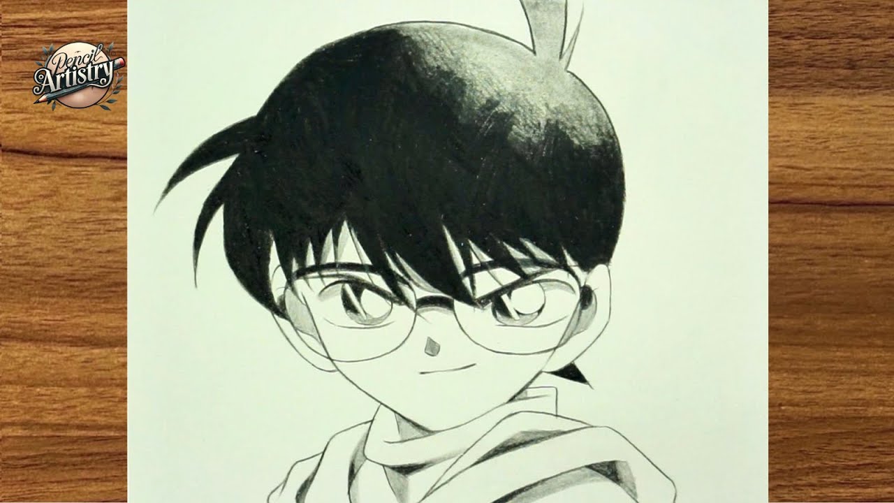 How to Draw Conan from Detective Conan | step by step | Draw anime | Anime Drawing
