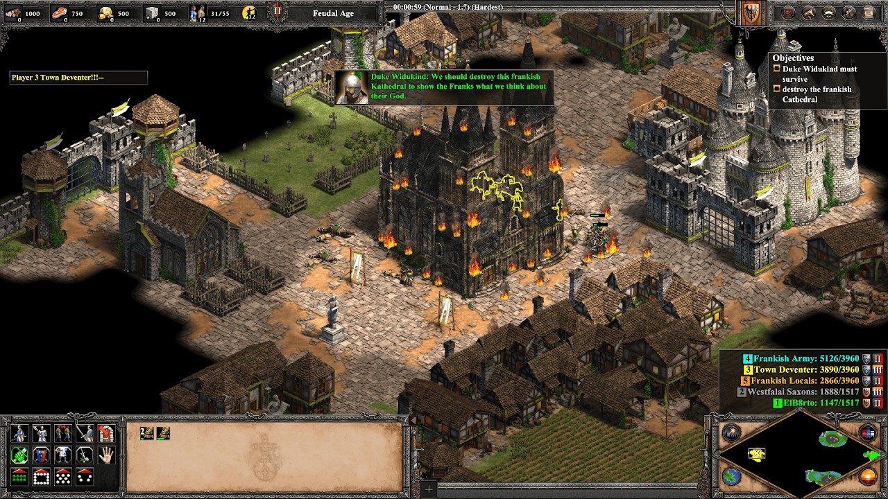 Age of Empires 2 DE Custom Campaign 'Saxon Wars' 2/6 'Resistance' (hardest)