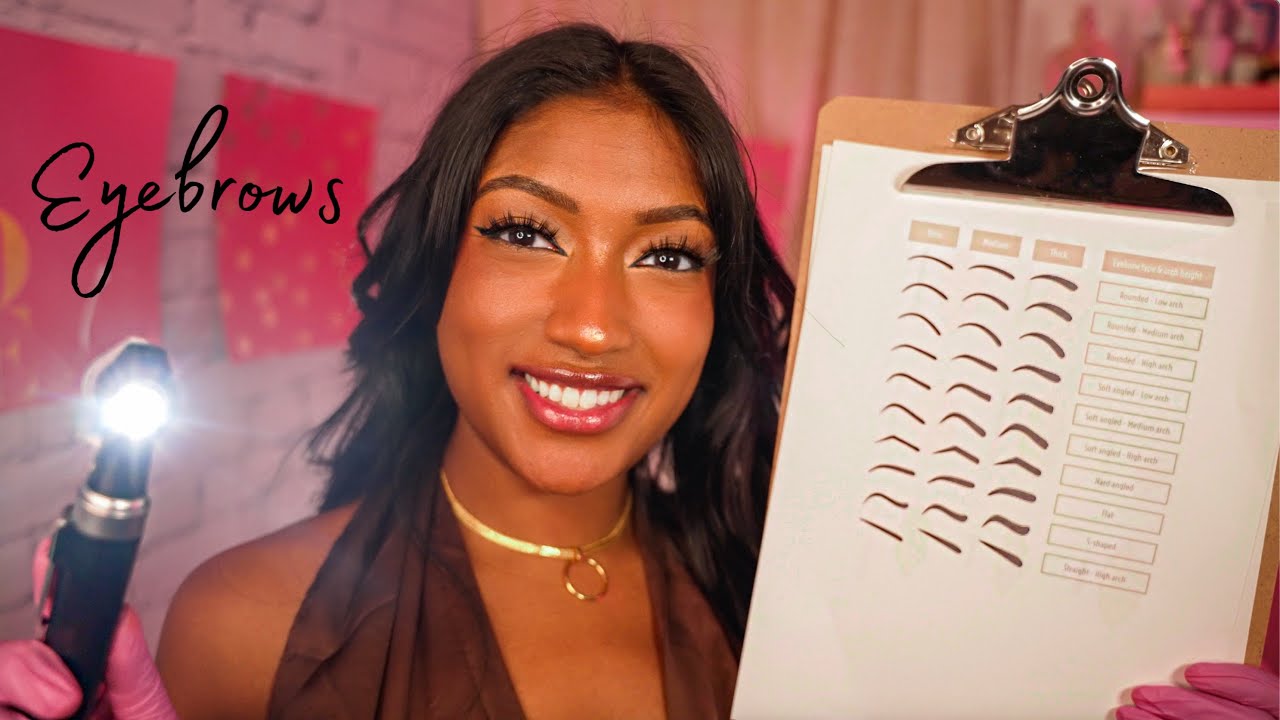 ASMR | Detailed Eyebrow Appointment (Microblading, Face Analysis, Whispered Roleplay for Sleep)