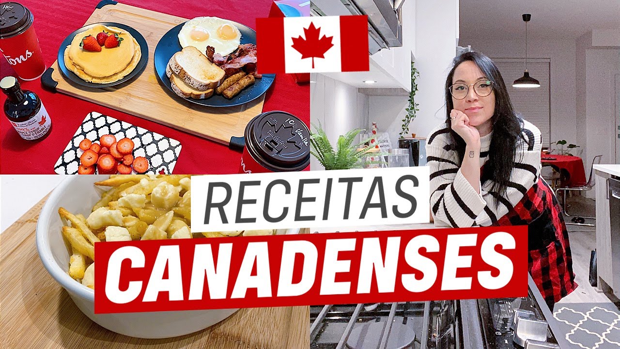 Um dia só de refeições CANADENSES! 🇨🇦Café da manhã, almoço e janta (receitas muito fáceis!)