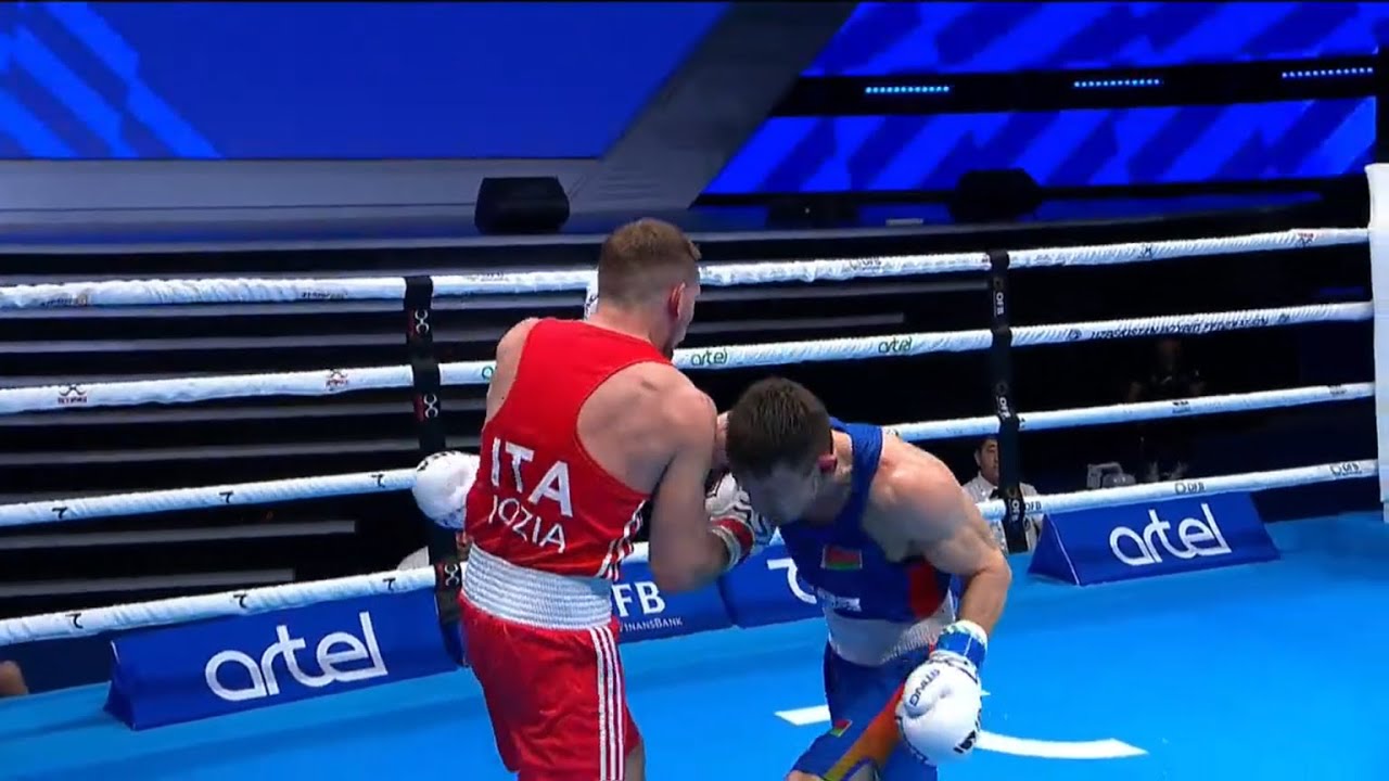 R64 (60KG) IOZIA FRANCESCO (ITA) vs TUNIYEU ARTUR (BLR) | IBA Men's World Boxing Championships 2023
