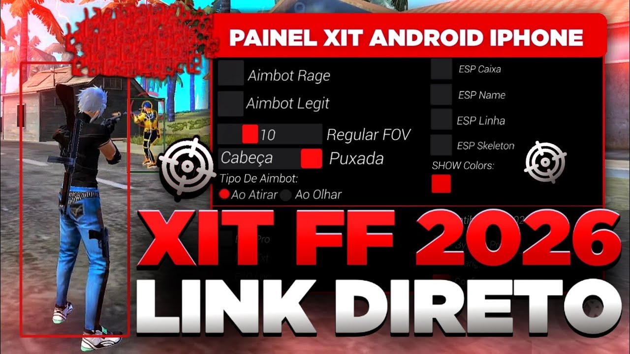 PAINEL🚀🔥XIT REGEDIT MOBILE GR&Aacute;TIS PARA FF 2026 + FFH4X PARA ANDROID E IPHONE XIT PARA MOBILE FF