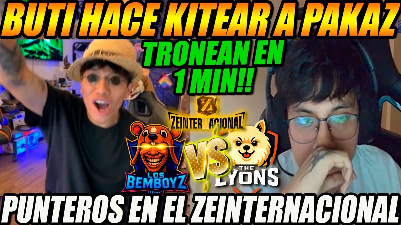 BUTI hace KITEAR a PAKAZ con TROW en 1 MINUTO😱| APAGA STREAM y team tira la TOALLA😲