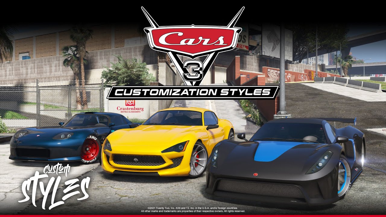 Cars 3 - Customization Styles in GTA Online (Disney Pixar)