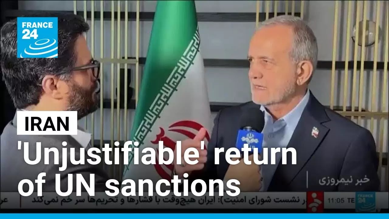 Iran condemns 'unjustifiable' return of UN sanctions &bull; FRANCE 24 English
