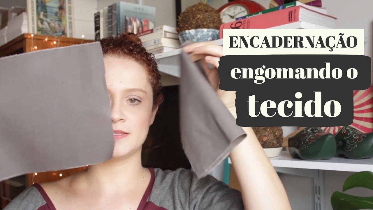 Engomando o Tecido para Encadernação