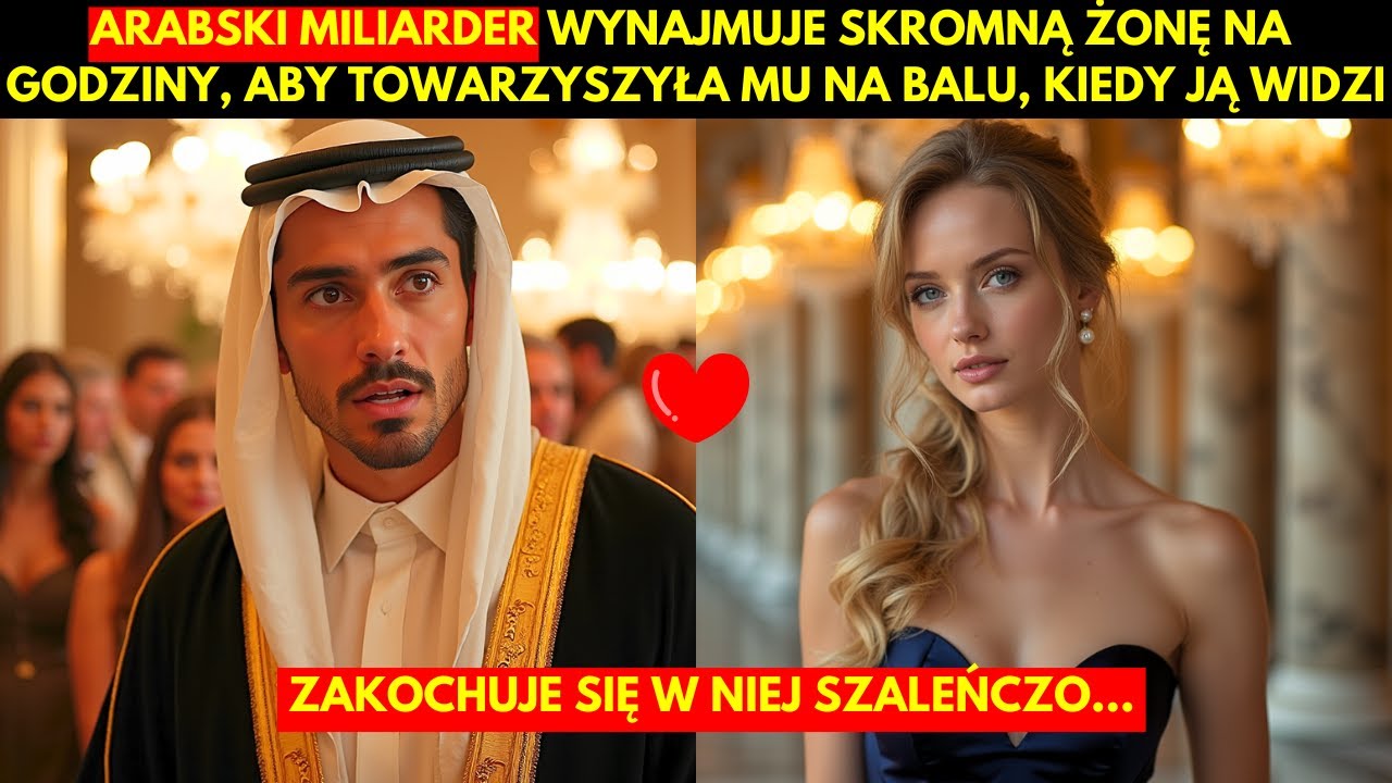 ARABSKI MILIARDER WYNAJMUJE SKROMNĄ ŻONĘ NA GODZINY, ABY TOWARZYSZYŁA MU NA BALU, KIEDY JĄ WIDZI...