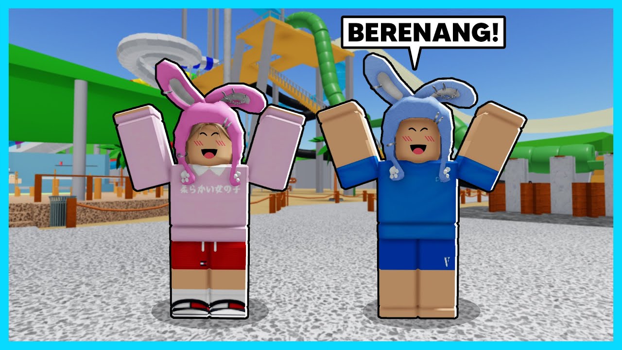 MIPAN & ZUZUZU Pergi Ke Kolam Renang Termahal! Naik Perosotan Tertinggi (Brookhaven) - Roblox