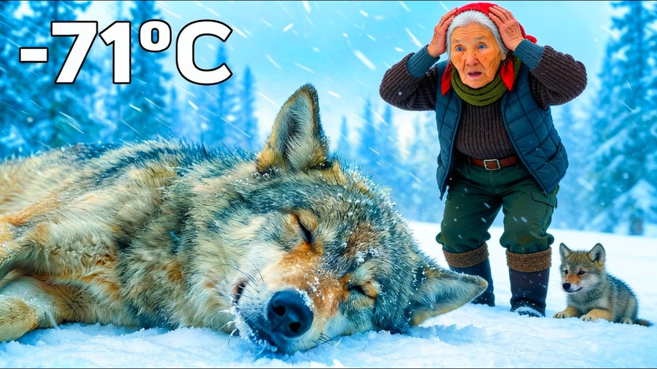 🐺 She Rescued a Wounded Wolf Abandoned by Its Pack in -71°C Siberian Blizzard