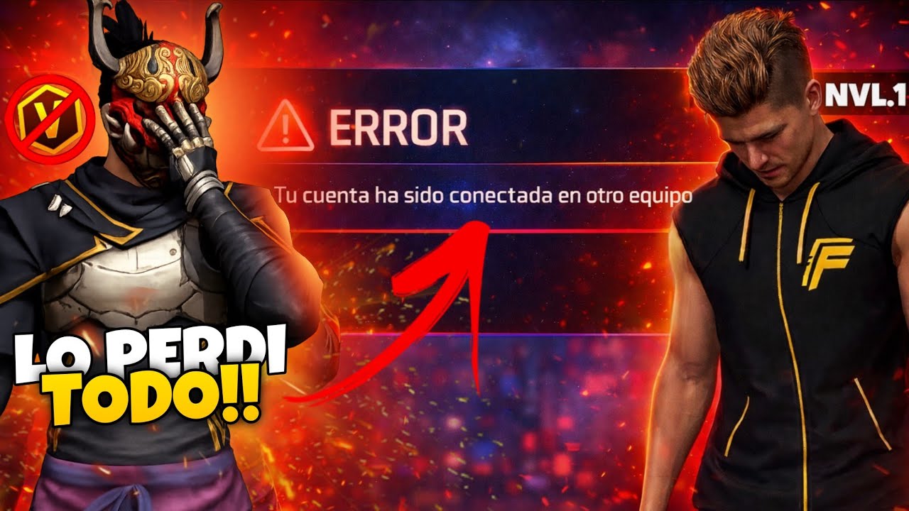 PERDI MI CUENTA DE FREE FIRE y no supe como RECUPERARLA😔 ¿Llego el fin?