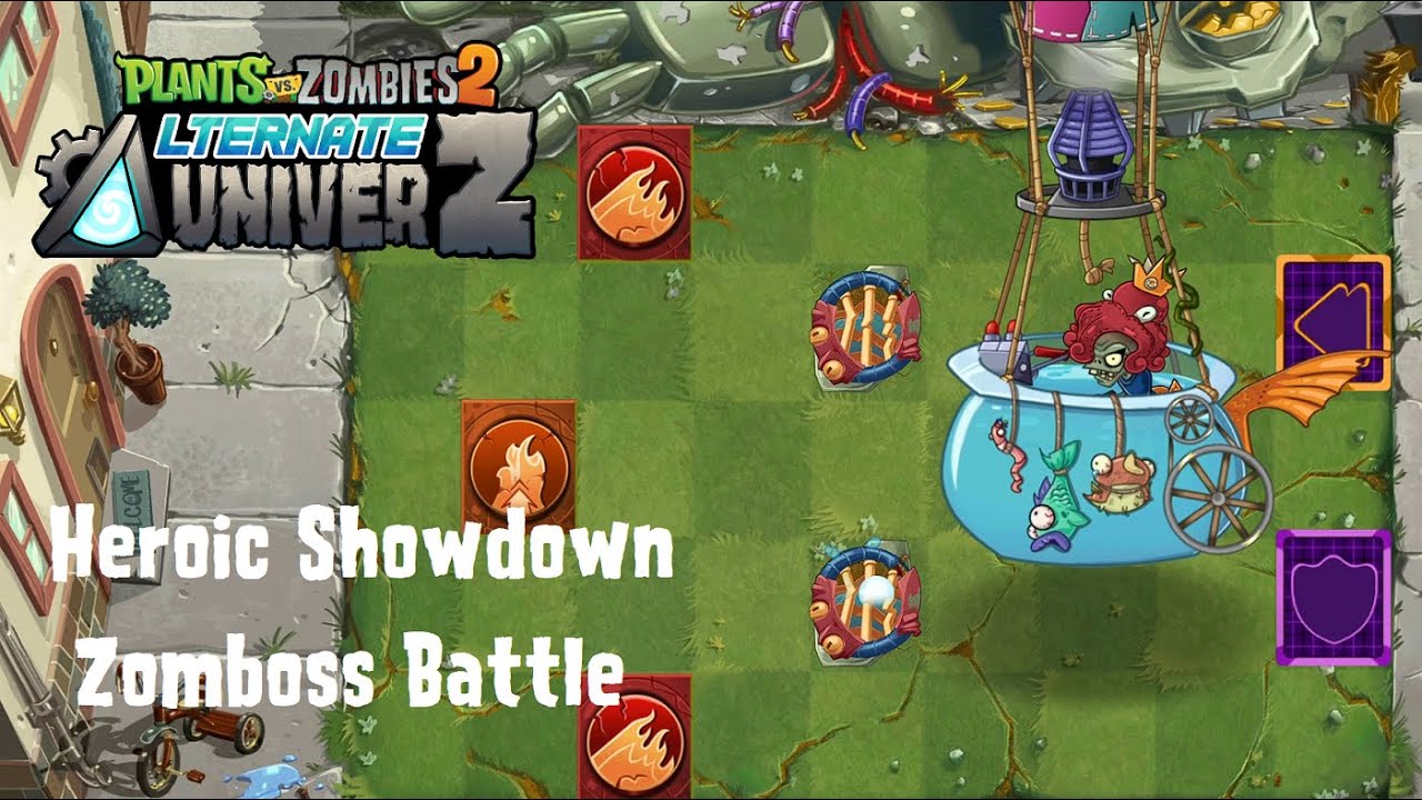 PvZ 2 AltverZ: Epic Quest - Heroic Showdown Level 10 - Zombot Royal Flusher