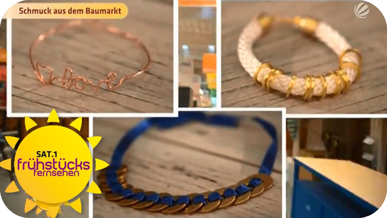 DIY: Schmuck aus dem Baumarkt | SAT.1 Frühstücksfernsehen
