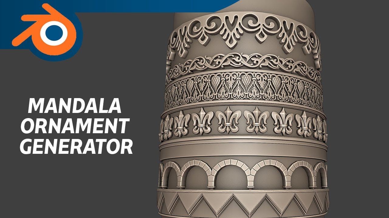 Mandala Ornament Generator - Blender 3D Tutorial